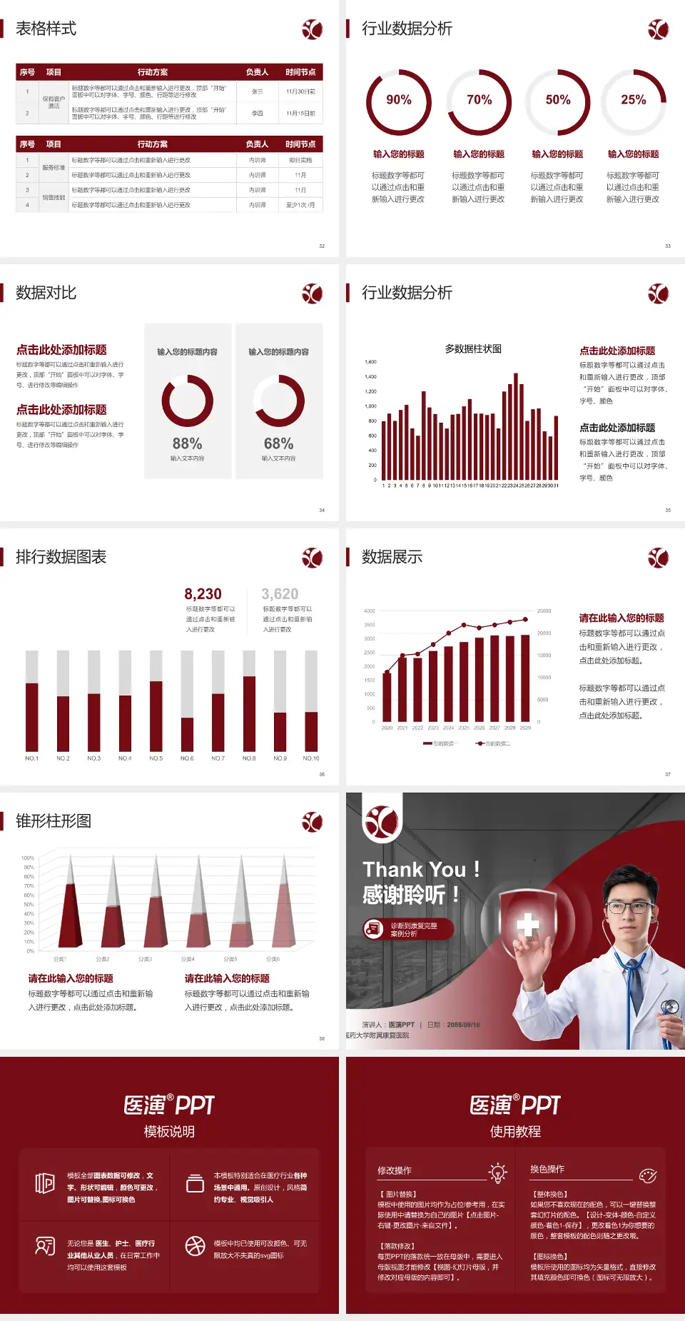 福建中医药大学附属康复医院医疗知识普及PPT模板4:3格式幻灯片预览图5