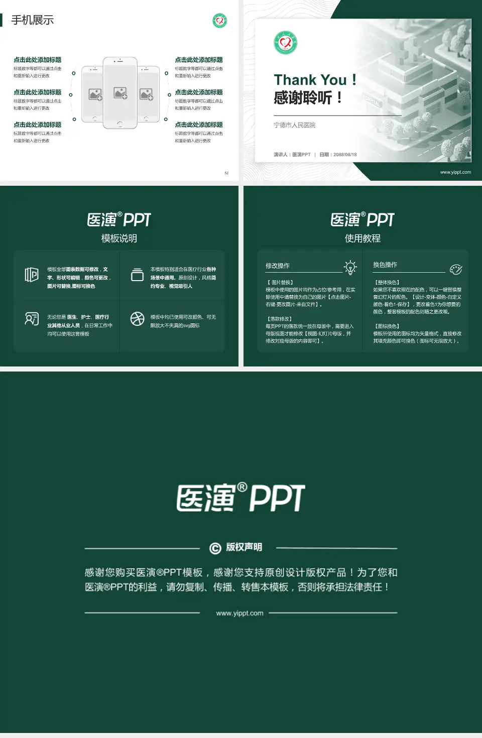 宁德市人民医院医院管理报告PPT模板4:3格式幻灯片预览图7