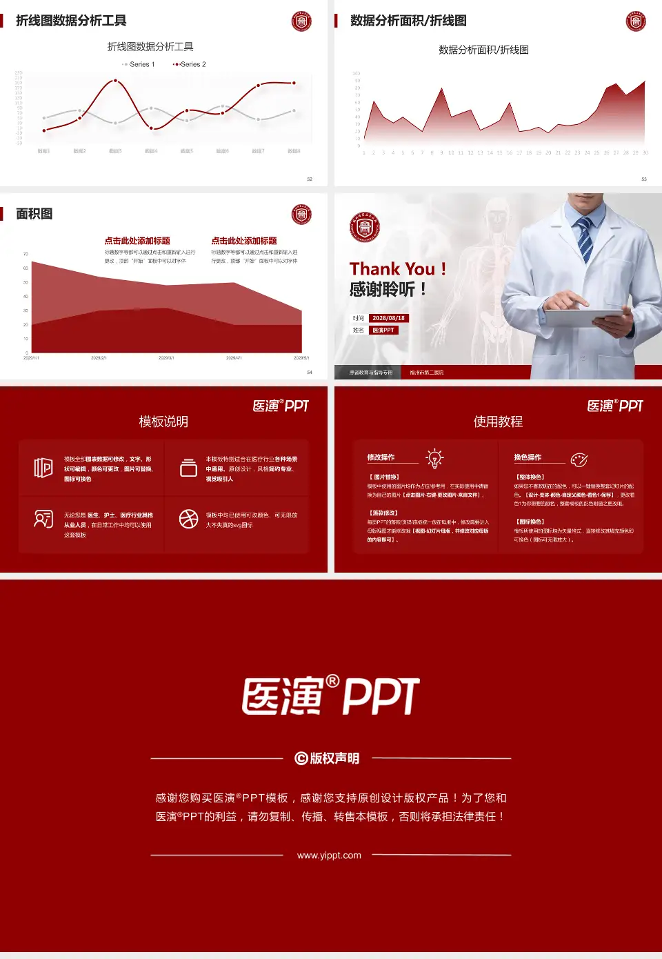 福州市第二医院患者教育与指导PPT模板16:9格式幻灯片预览图7