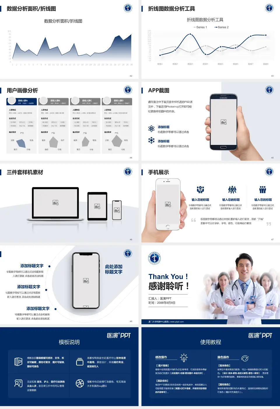 厦门大学附属中山医院科室介绍与推广PPT模板16:9格式幻灯片预览图6