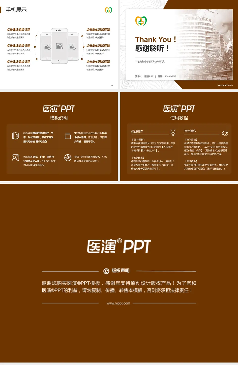 三明市中西医结合医院医院管理报告PPT模板4:3格式幻灯片预览图7