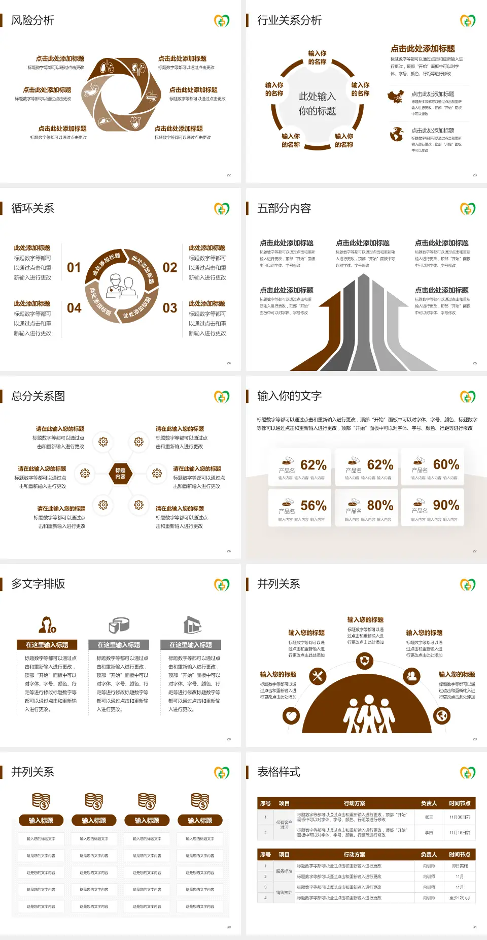 三明市中西医结合医院科室介绍与推广PPT模板4:3格式幻灯片预览图4