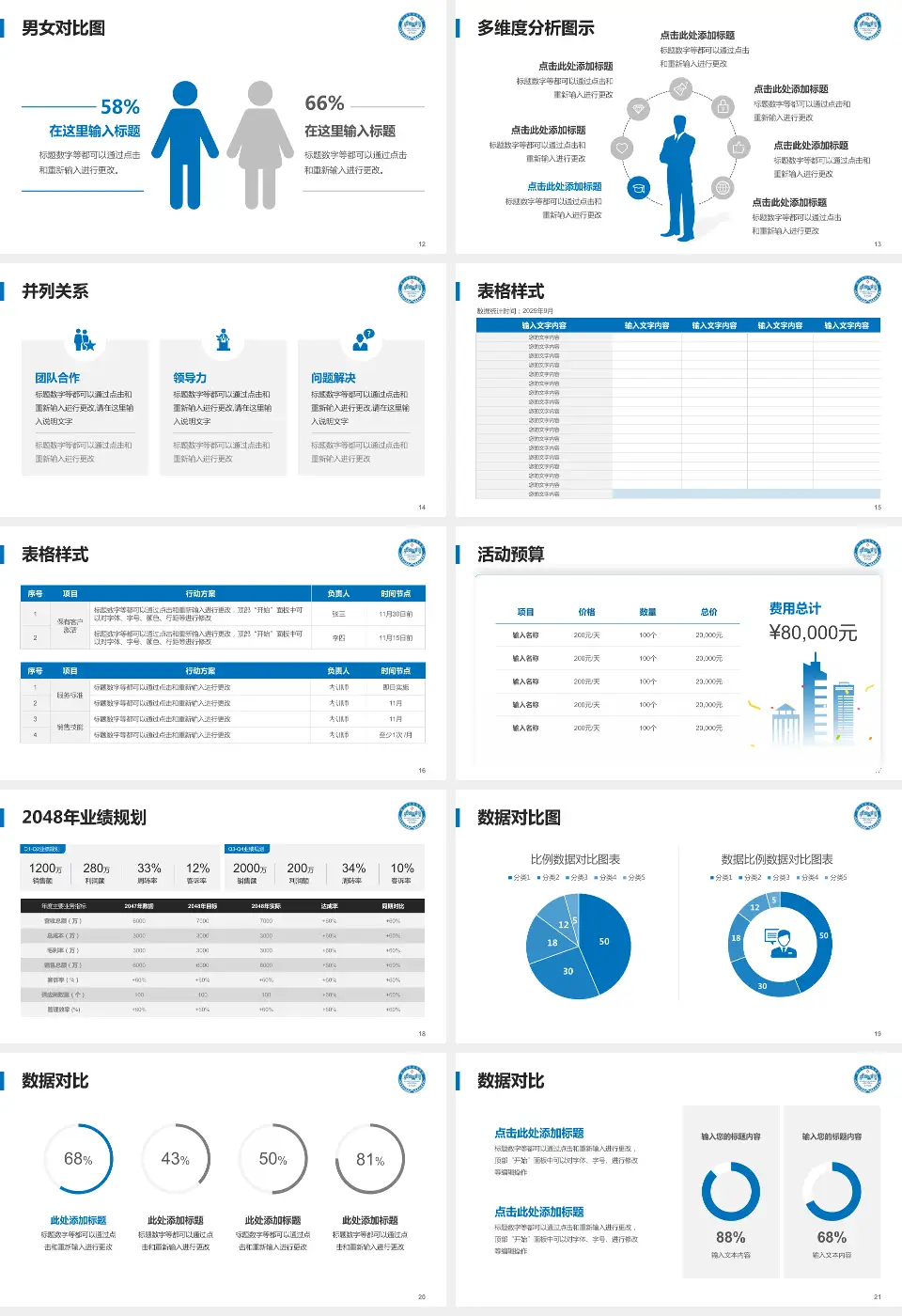 厦门市第二医院鼓浪屿分院财务与预算报告PPT模板16:9格式幻灯片预览图3