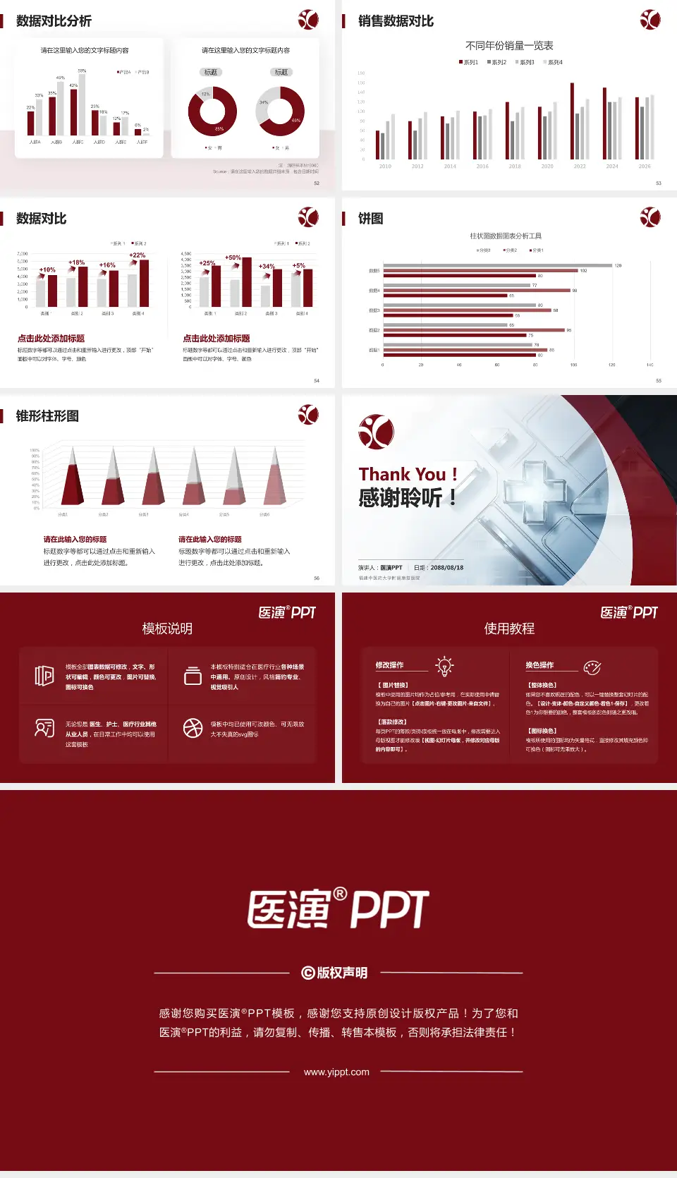 福建中医药大学附属康复医院医疗行业比赛专用PPT模板16:9格式幻灯片预览图7