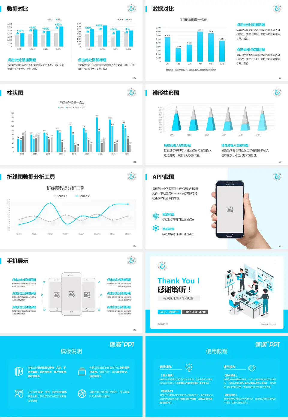 漳浦县医院财务与预算报告PPT模板16:9格式幻灯片预览图4