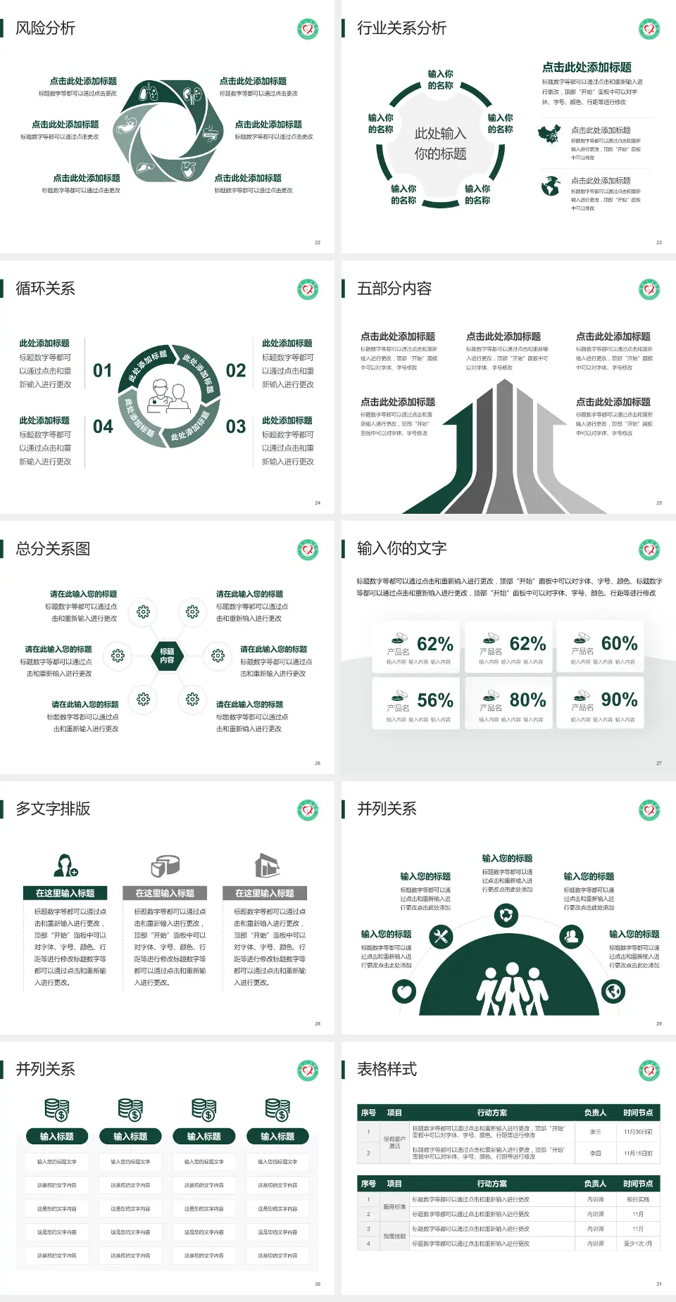 宁德市人民医院科室介绍与推广PPT模板4:3格式幻灯片预览图4