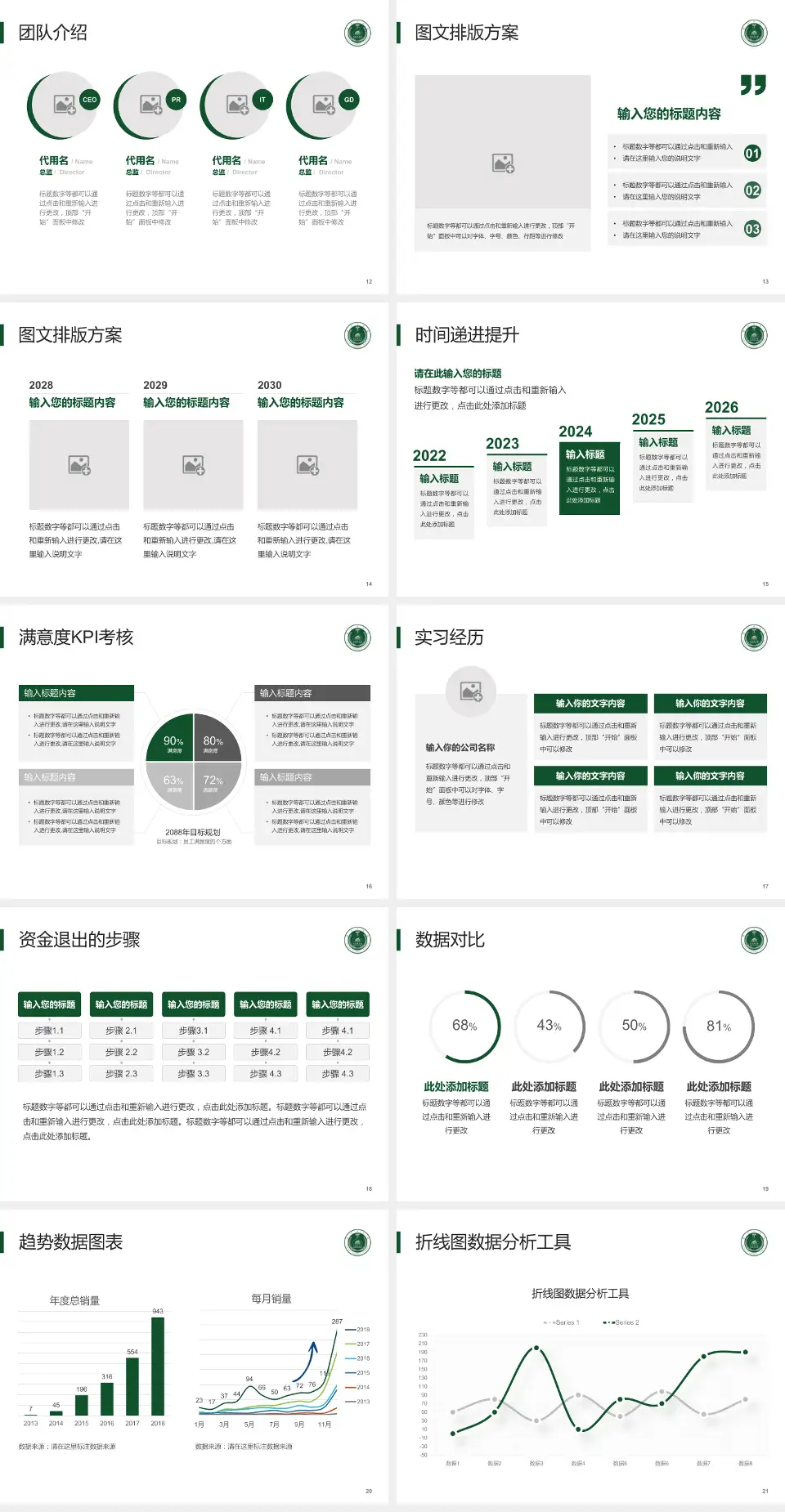 南京军区福州总医院培训与教育PPT模板4:3格式幻灯片预览图3