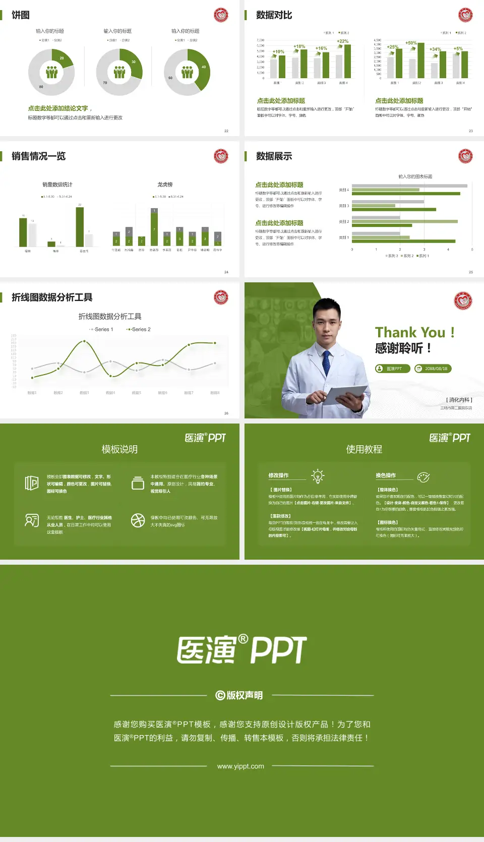 三明市第二医院东院病例分享与讨论PPT模板16:9格式幻灯片预览图4