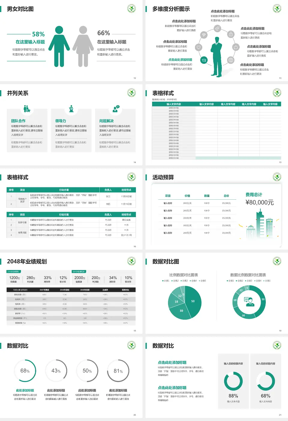 福州市第四医院财务与预算报告PPT模板16:9格式幻灯片预览图3