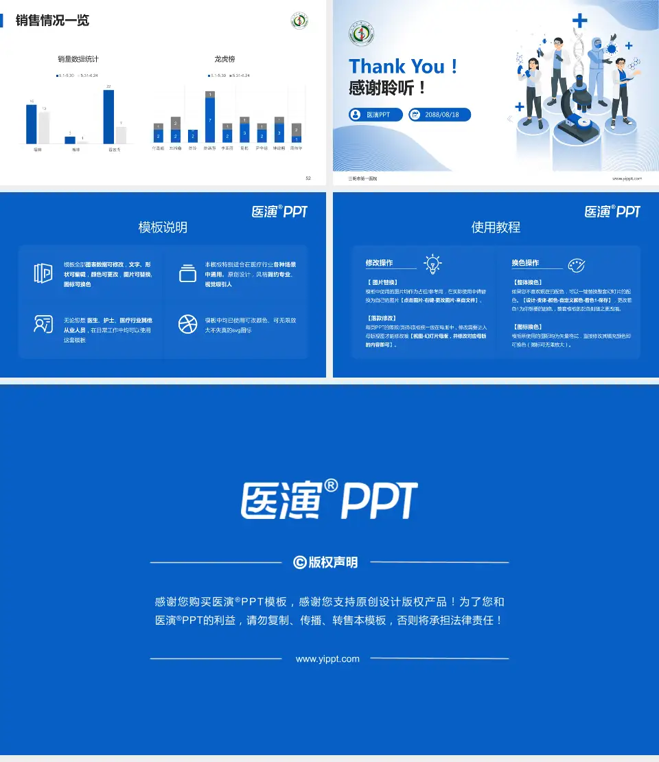 三明市第一医院品管圈PDCA演示专用PPT模板16:9格式幻灯片预览图7