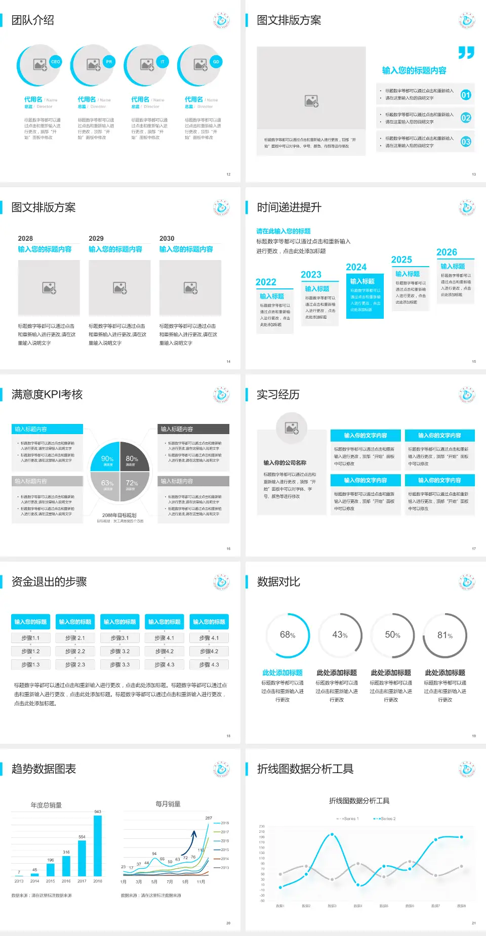 漳浦县医院培训与教育PPT模板4:3格式幻灯片预览图3
