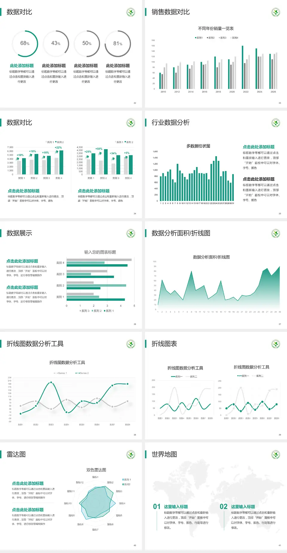 福州市第四医院会议与研讨会PPT模板4:3格式幻灯片预览图5