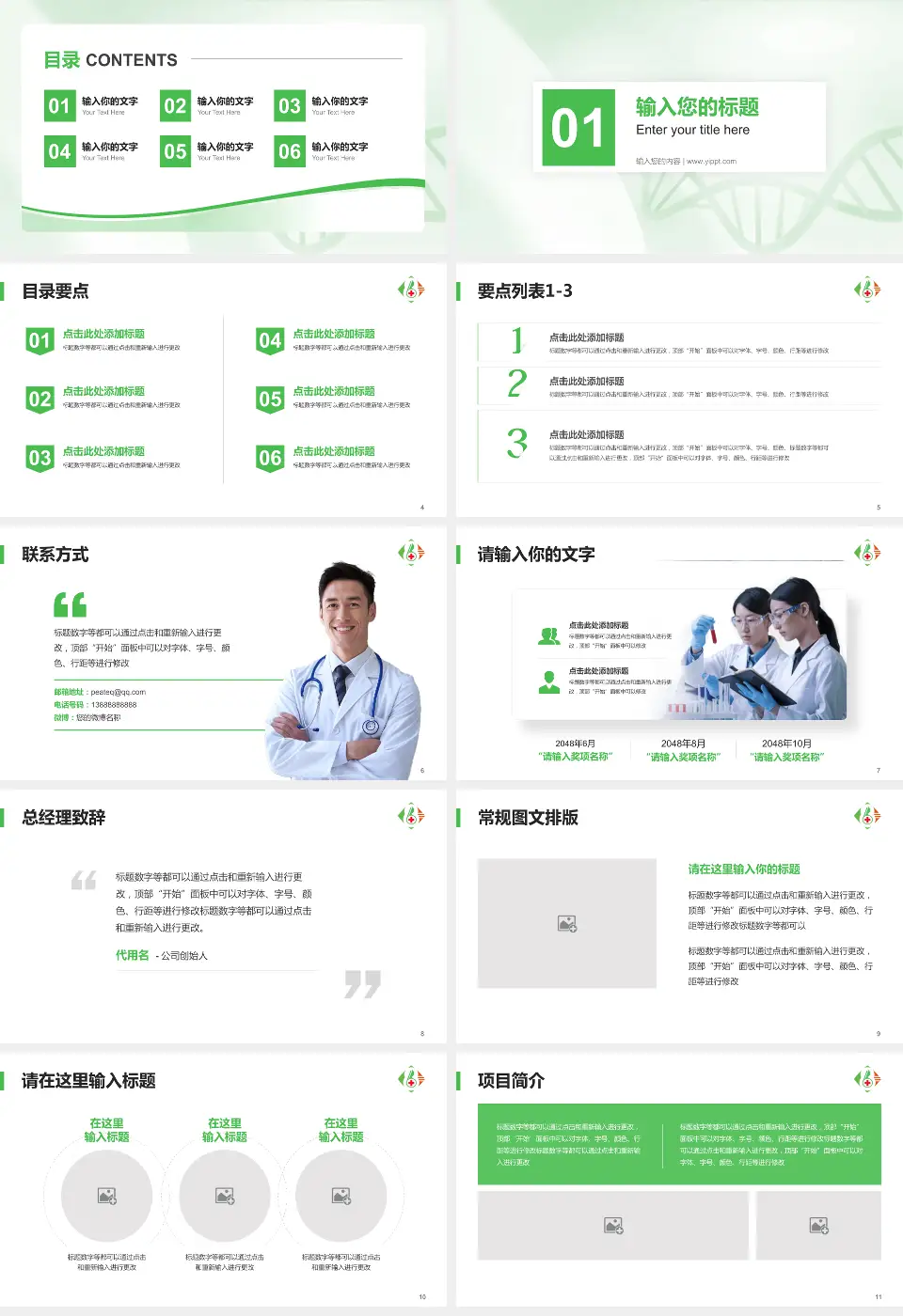 马鞍山八十六医院项目申请与汇报PPT模板16:9格式幻灯片预览图2