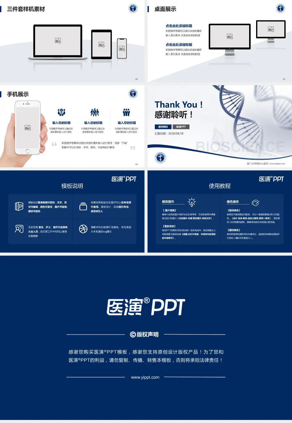 厦门大学附属中山医院项目申请与汇报PPT模板16:9格式幻灯片预览图6