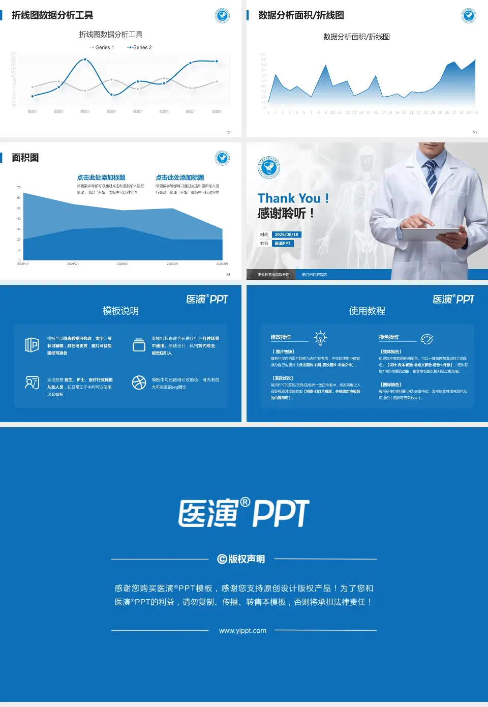 厦门市口腔医院患者教育与指导PPT模板16:9格式幻灯片预览图7