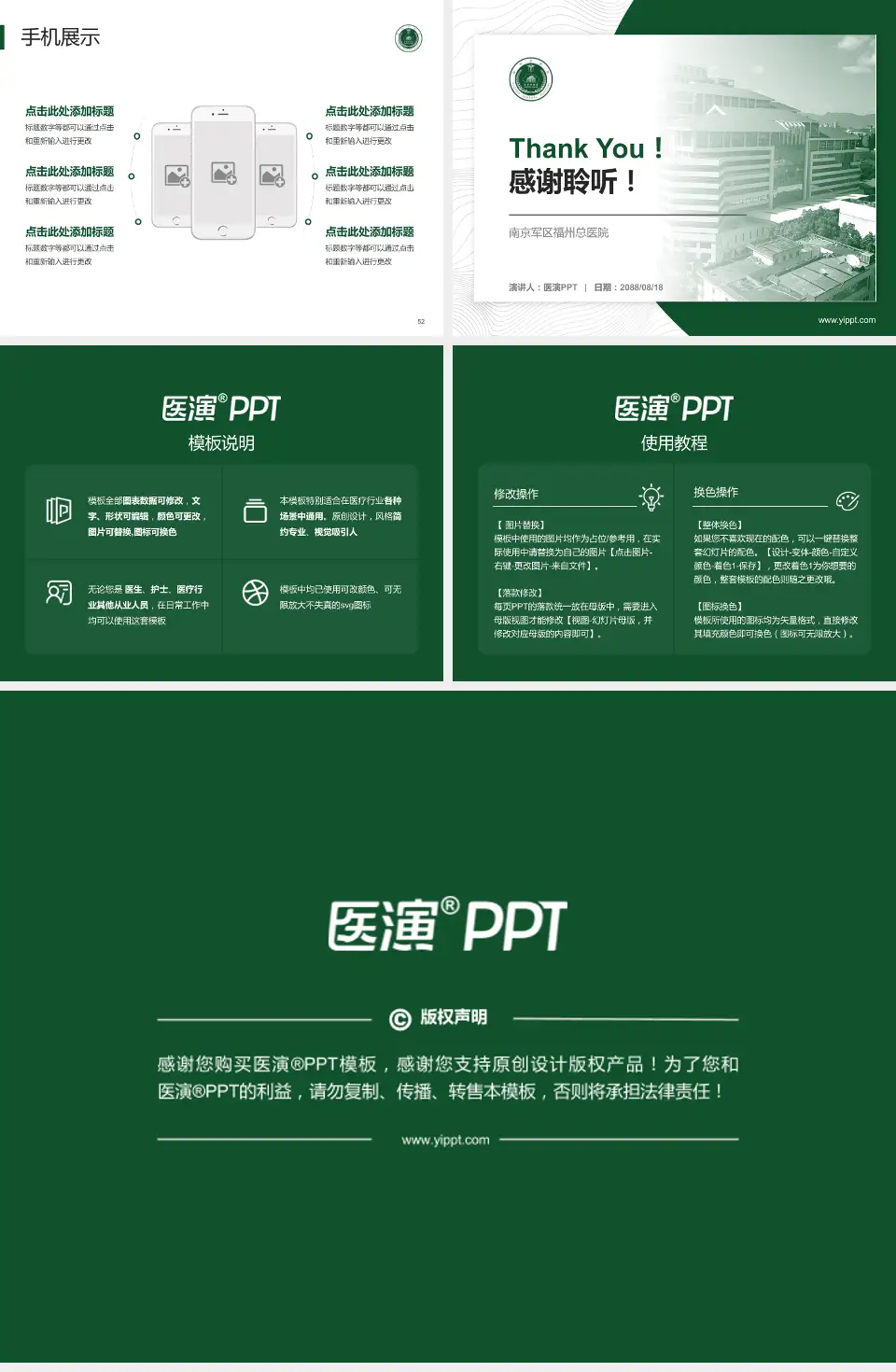 南京军区福州总医院医院管理报告PPT模板4:3格式幻灯片预览图7