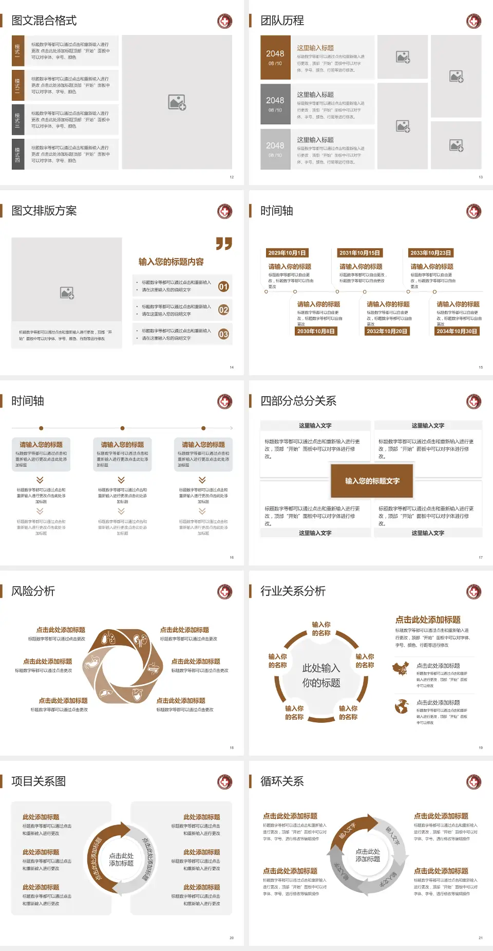 厦门市中医院项目申请与汇报PPT模板4:3格式幻灯片预览图3