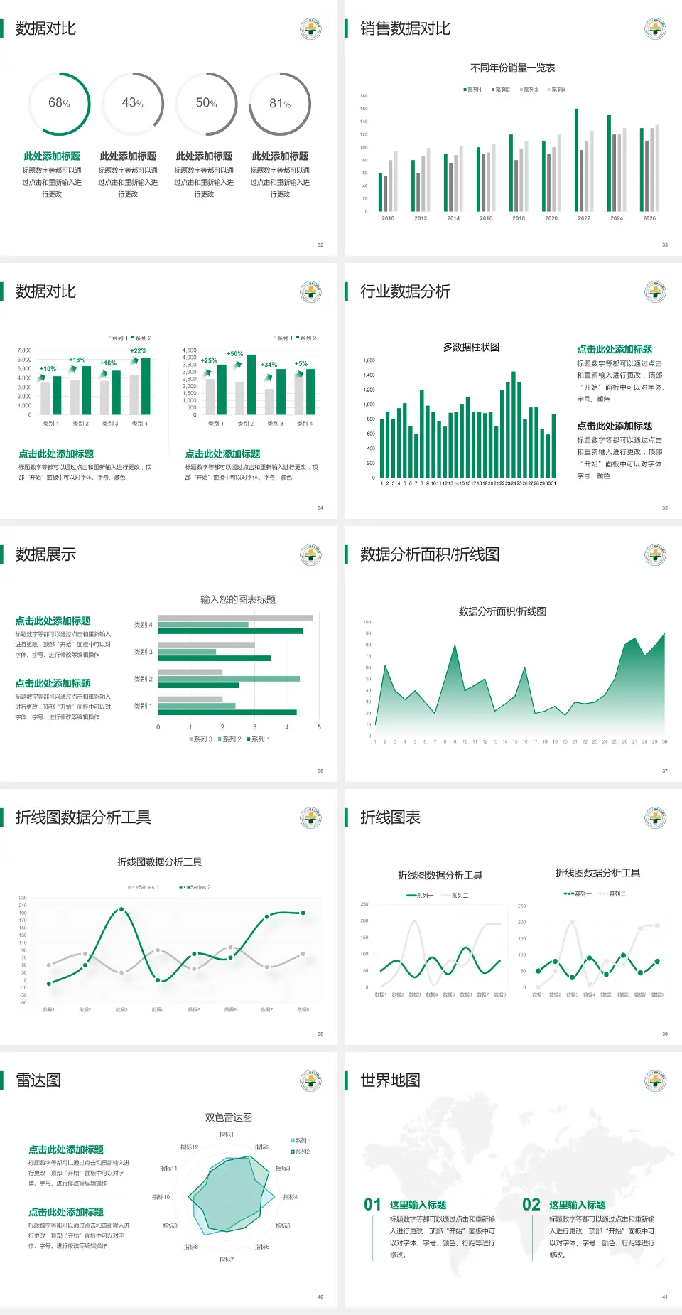 厦门海沧医院会议与研讨会PPT模板4:3格式幻灯片预览图5