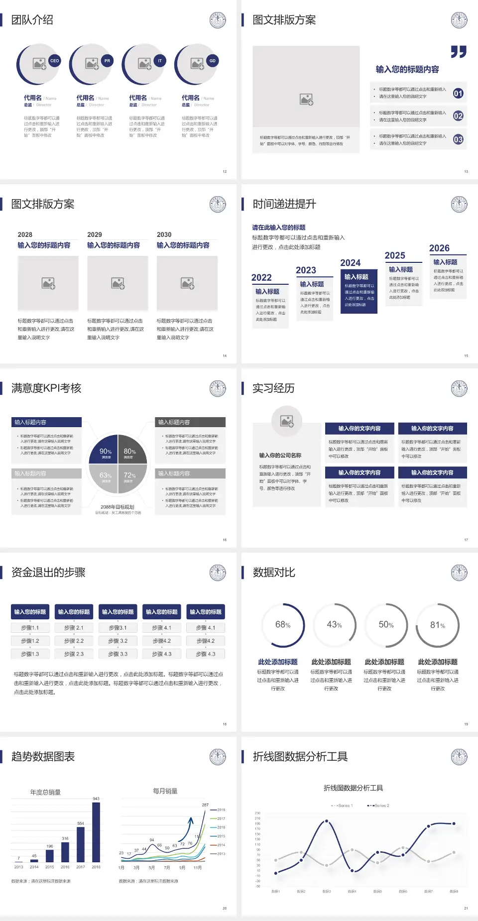 厦门大学附属成功医院培训与教育PPT模板4:3格式幻灯片预览图3