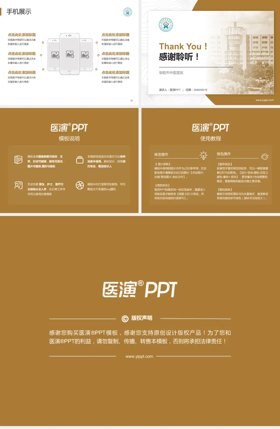 阜阳市中医医院医院管理报告PPT模板4:3格式幻灯片预览图7