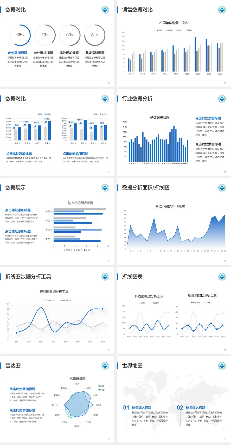 厦门市第五医院会议与研讨会PPT模板4:3格式幻灯片预览图5
