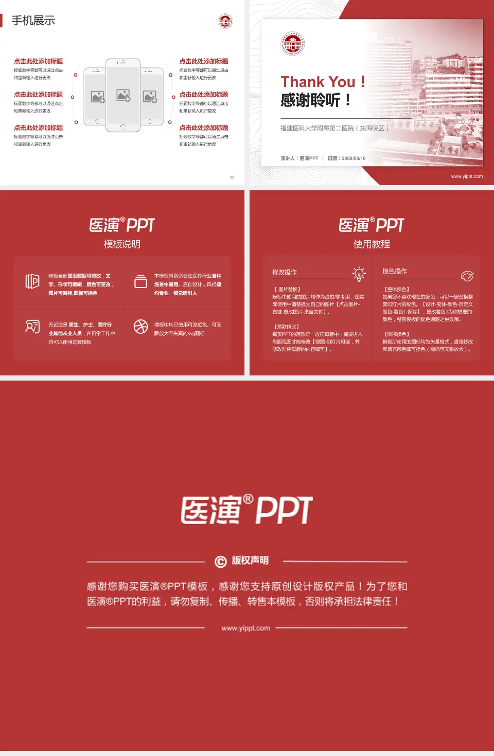 福建医科大学附属第二医院（东海院区）医院管理报告PPT模板4:3格式幻灯片预览图7