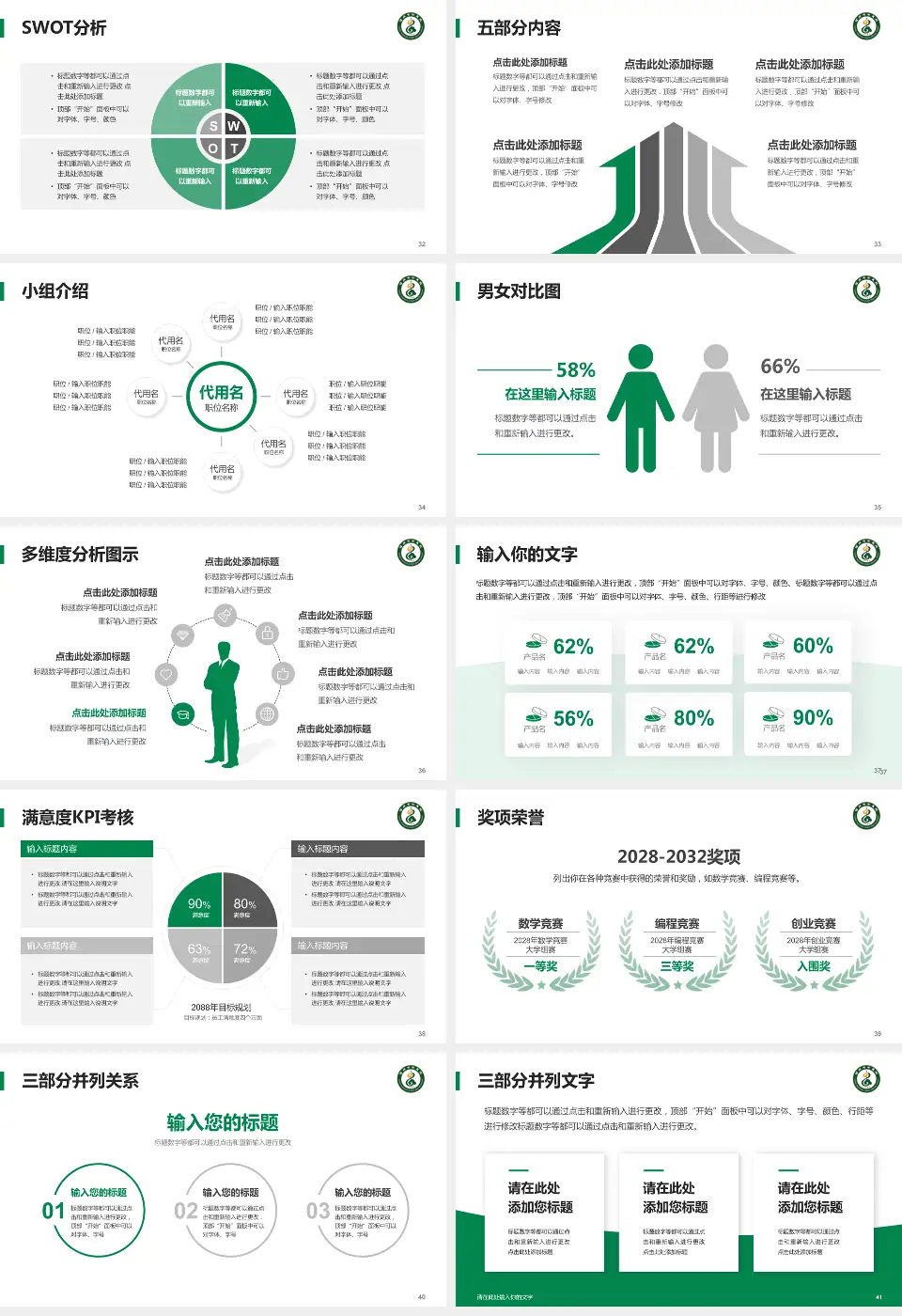 福州市中医院医疗行业比赛专用PPT模板16:9格式幻灯片预览图5
