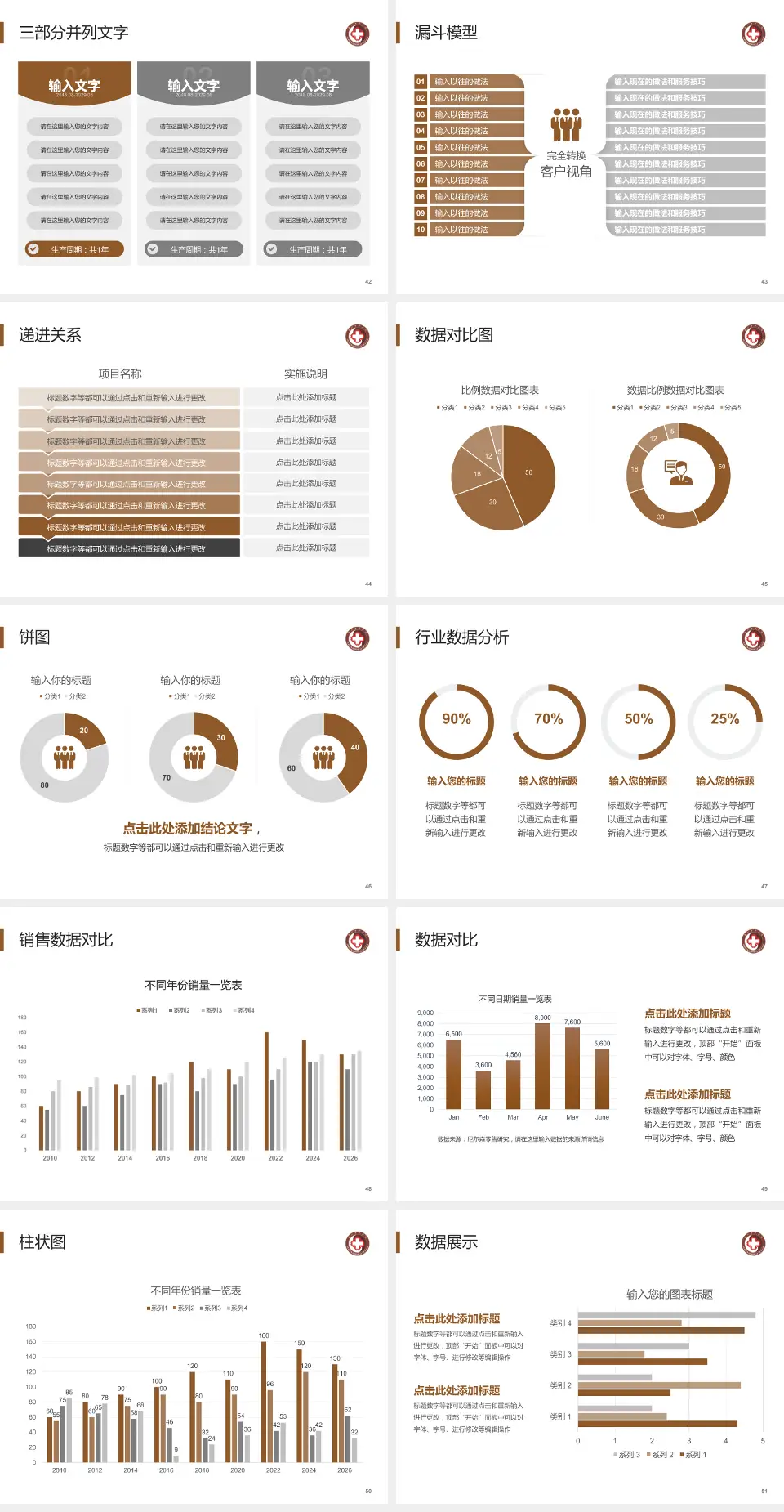 厦门市中医院患者教育与指导PPT模板4:3格式幻灯片预览图6