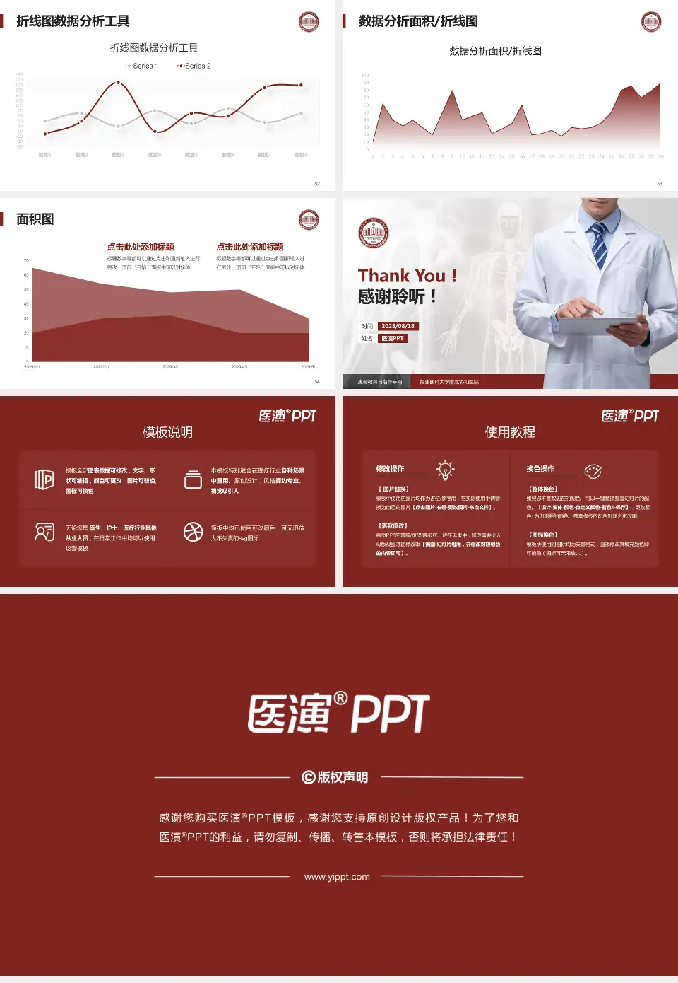 福建医科大学附属协和医院患者教育与指导PPT模板16:9格式幻灯片预览图7