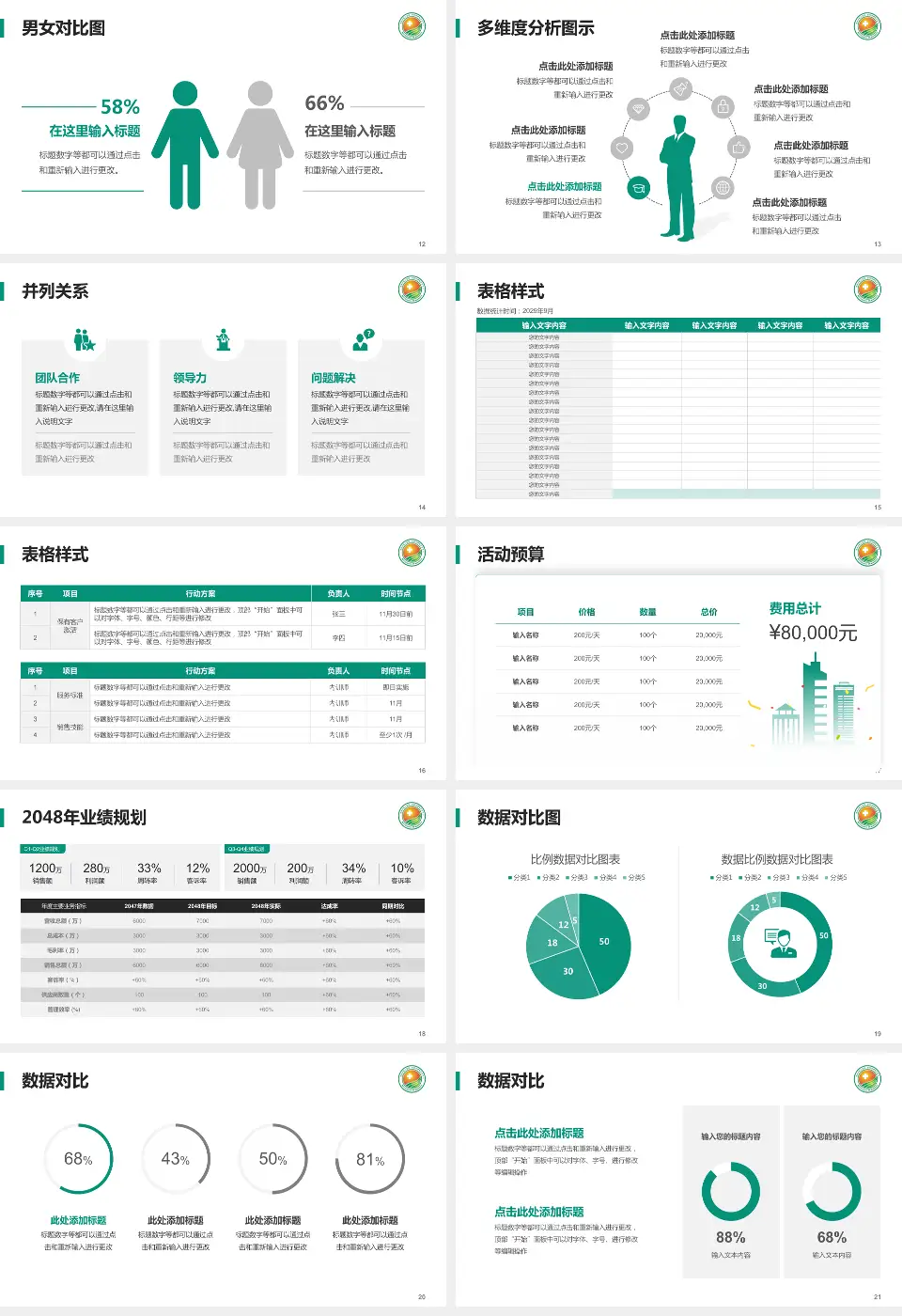 泉州市第三医院财务与预算报告PPT模板16:9格式幻灯片预览图3