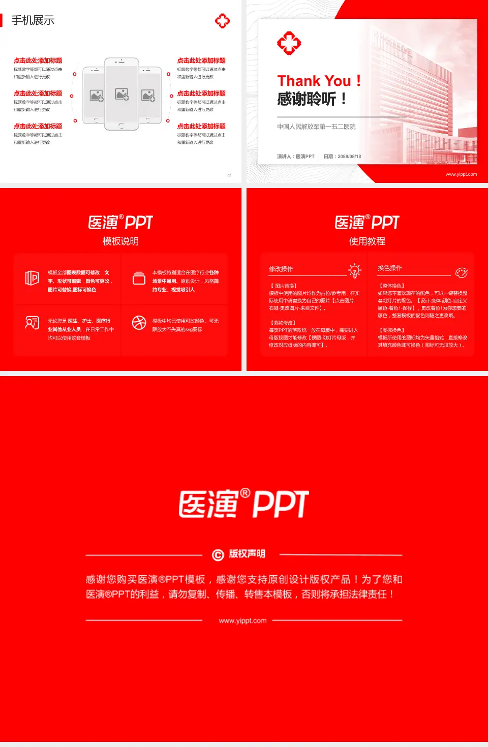 中国人民解放军第一五二医院医院管理报告PPT模板4:3格式幻灯片预览图7