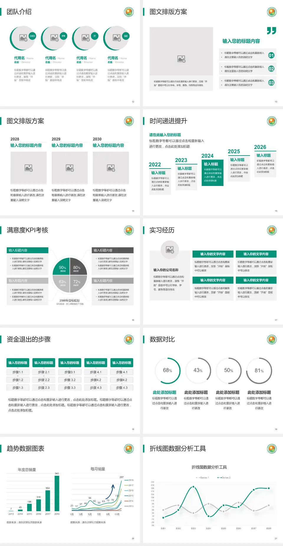 泉州市第三医院培训与教育PPT模板4:3格式幻灯片预览图3