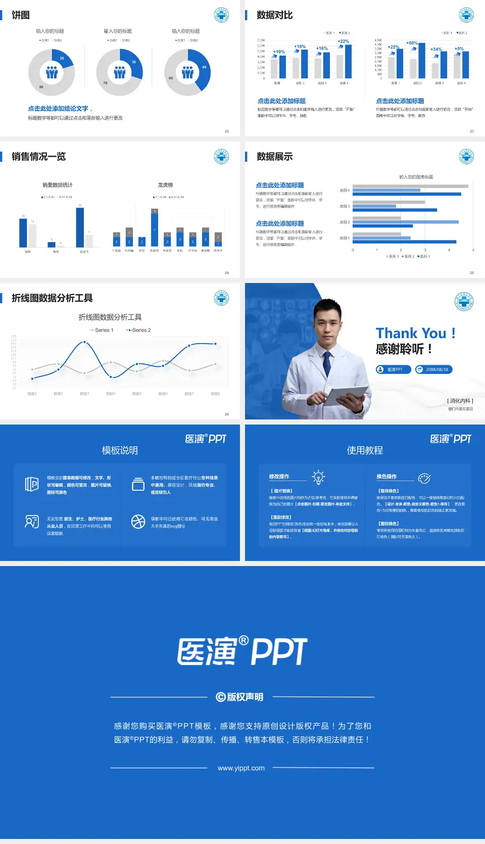 厦门市第五医院病例分享与讨论PPT模板16:9格式幻灯片预览图4