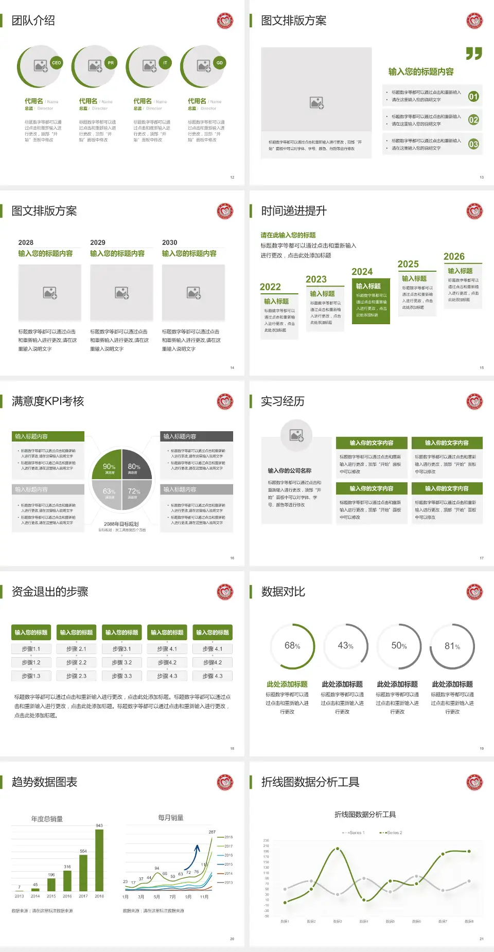 三明市第二医院培训与教育PPT模板4:3格式幻灯片预览图3