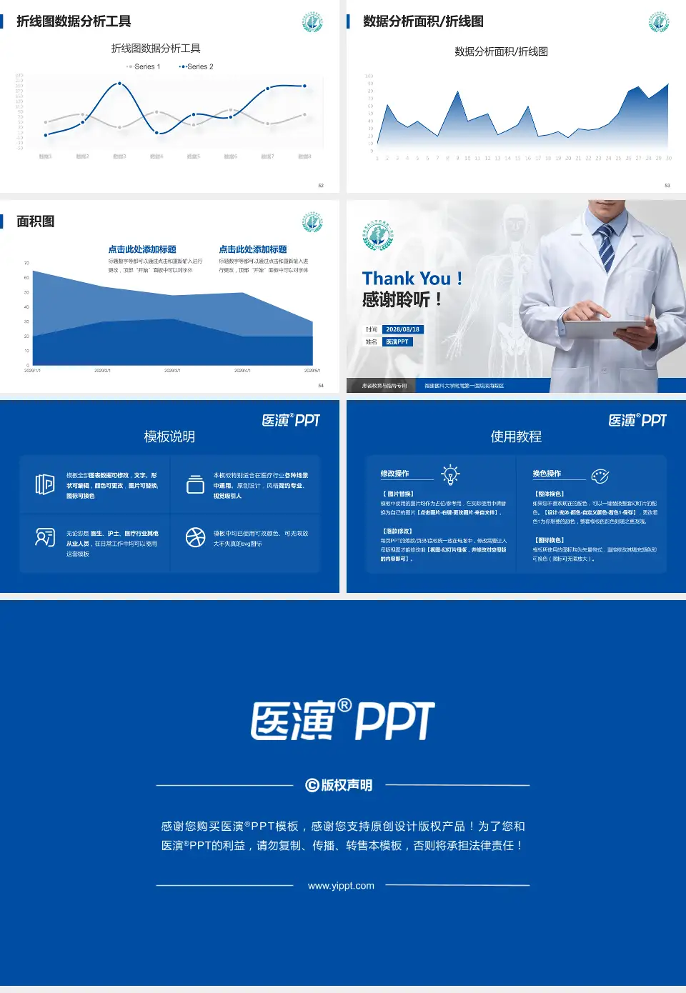 福建医科大学附属第一医院滨海院区患者教育与指导PPT模板16:9格式幻灯片预览图7