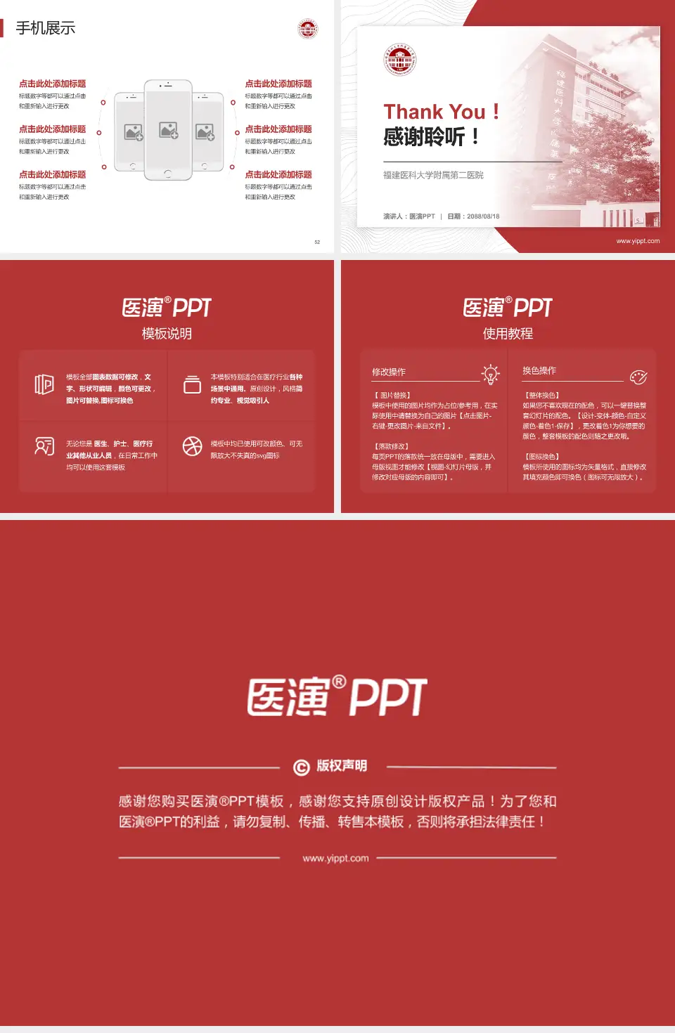 福建医科大学附属第二医院医院管理报告PPT模板4:3格式幻灯片预览图7