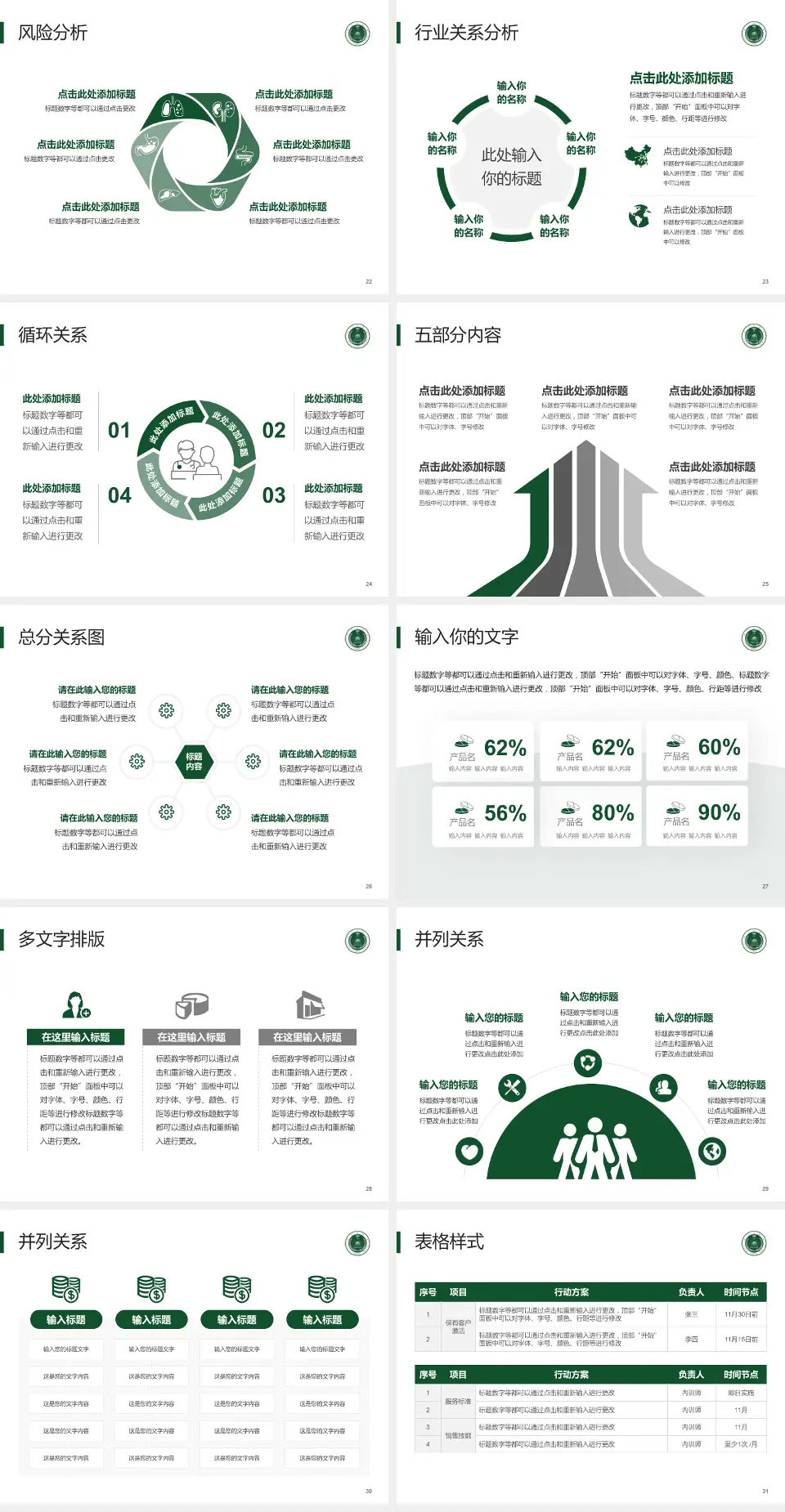 南京军区福州总医院第九五分院科室介绍与推广PPT模板4:3格式幻灯片预览图4