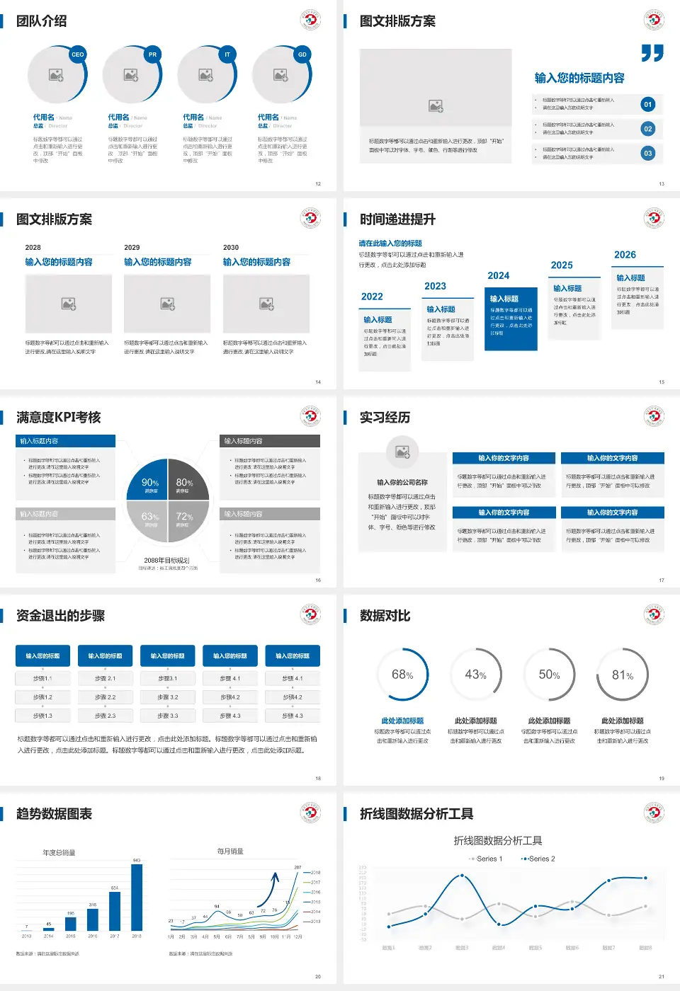 铜陵市妇幼保健院培训与教育PPT模板16:9格式幻灯片预览图3