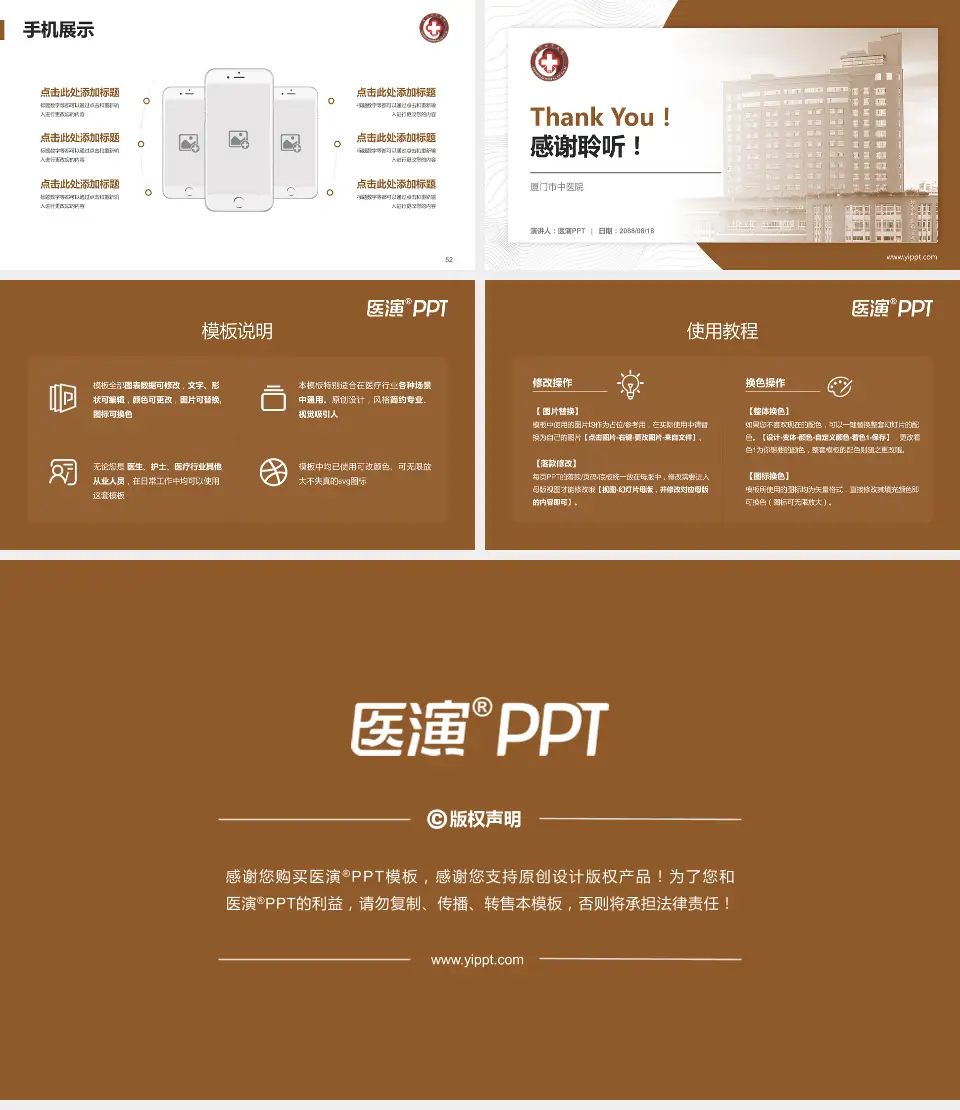 厦门市中医院医院管理报告PPT模板16:9格式幻灯片预览图7