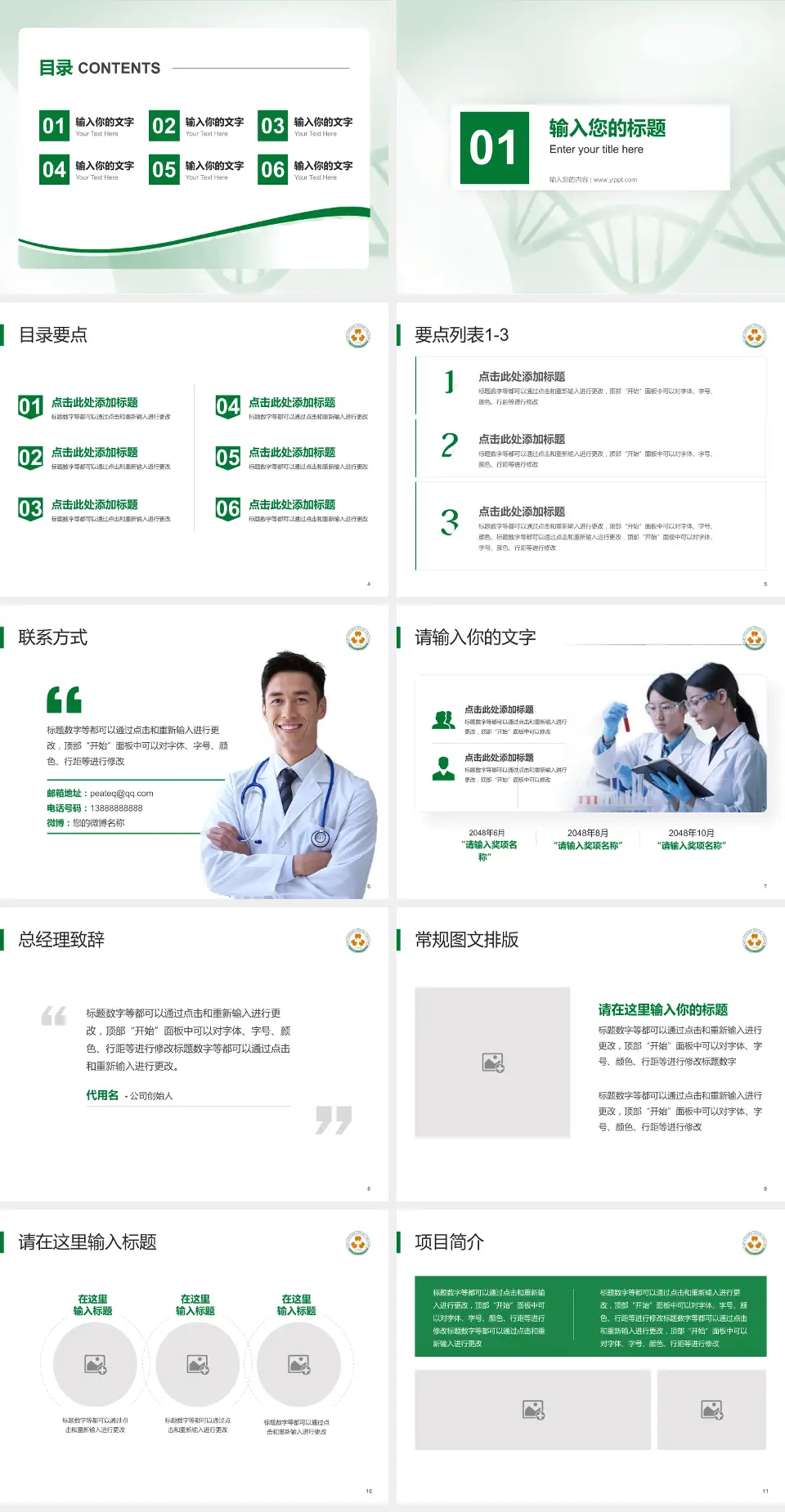 厦门医学院附属第二医院项目申请与汇报PPT模板4:3格式幻灯片预览图2