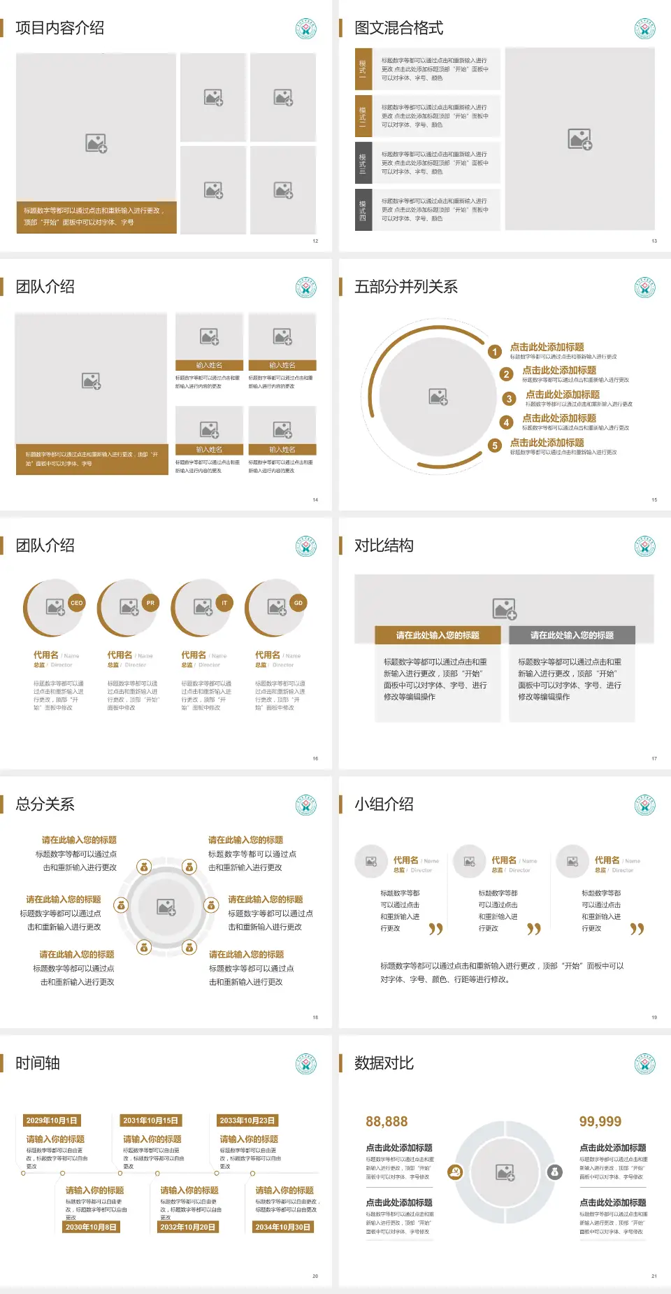 阜阳市中医医院医疗知识普及PPT模板4:3格式幻灯片预览图3