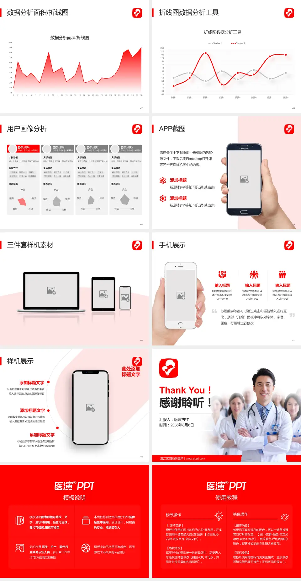 洛江区妇幼保健所科室介绍与推广PPT模板4:3格式幻灯片预览图6