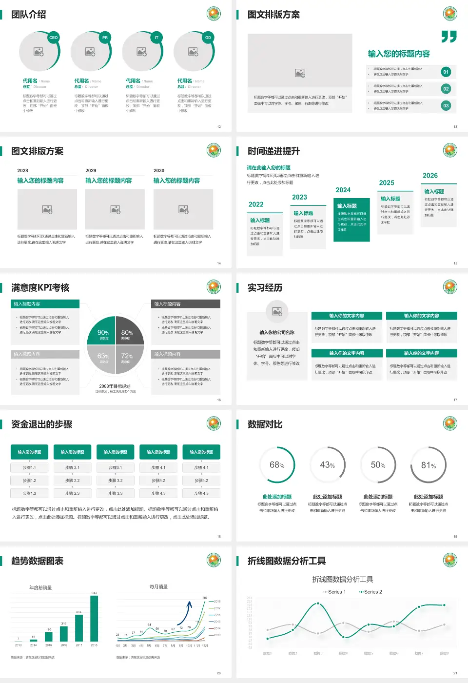 泉州市第三医院培训与教育PPT模板16:9格式幻灯片预览图3