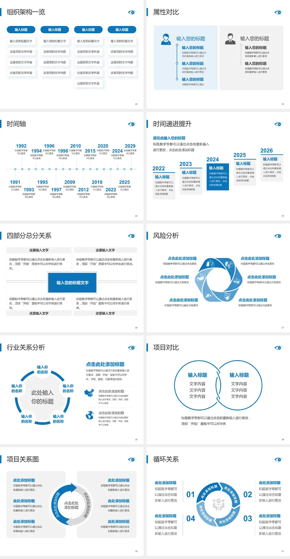 厦门眼科中心医疗行业比赛专用PPT模板4:3格式幻灯片预览图4