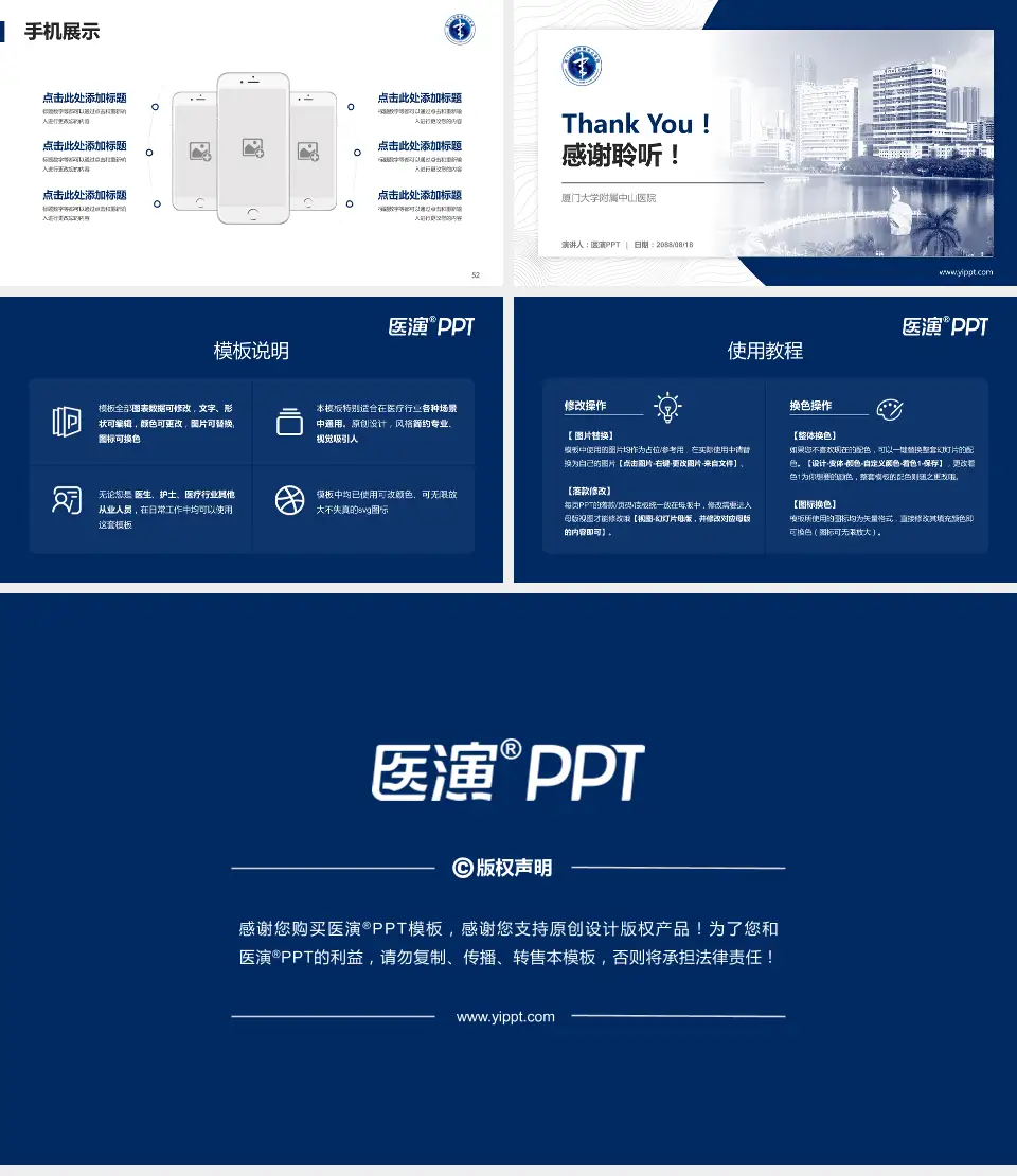 厦门大学附属中山医院医院管理报告PPT模板16:9格式幻灯片预览图7