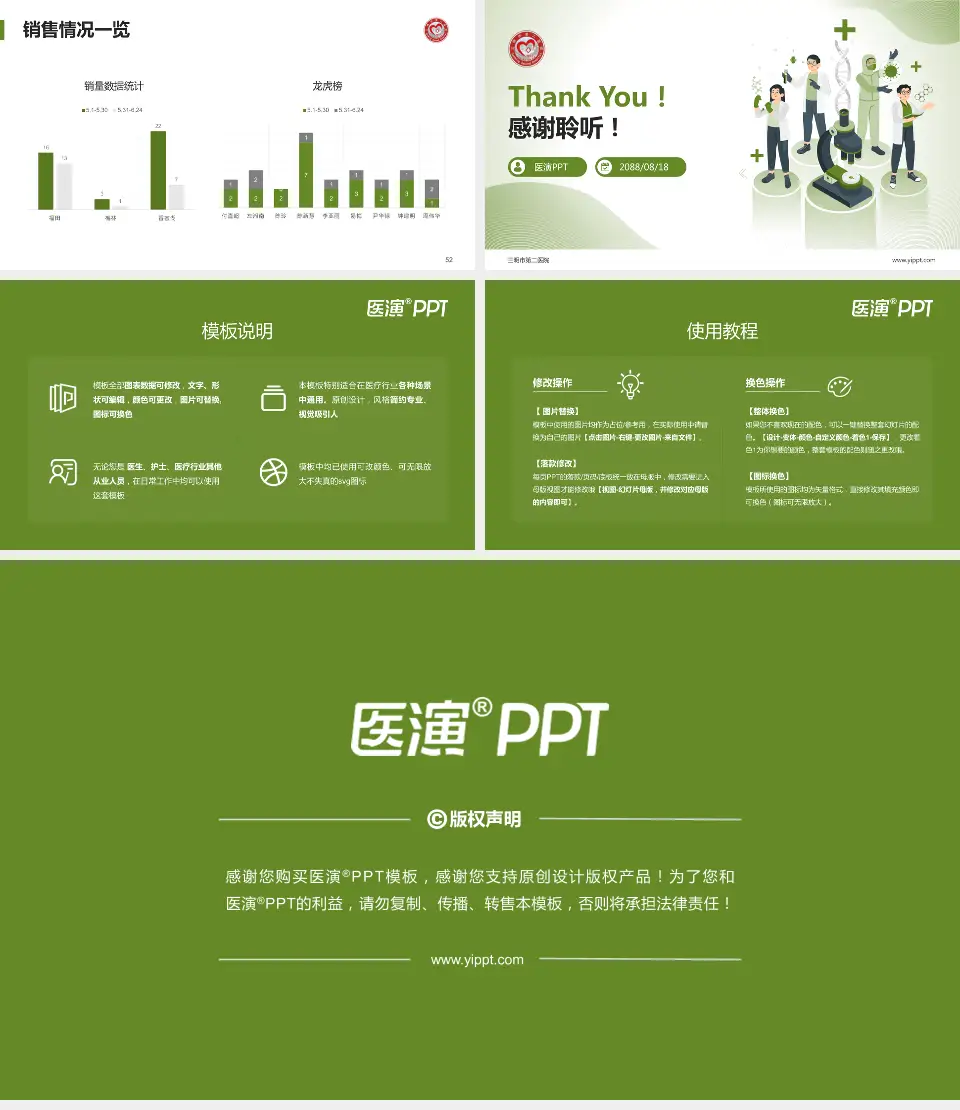 三明市第二医院品管圈PDCA演示专用PPT模板16:9格式幻灯片预览图7