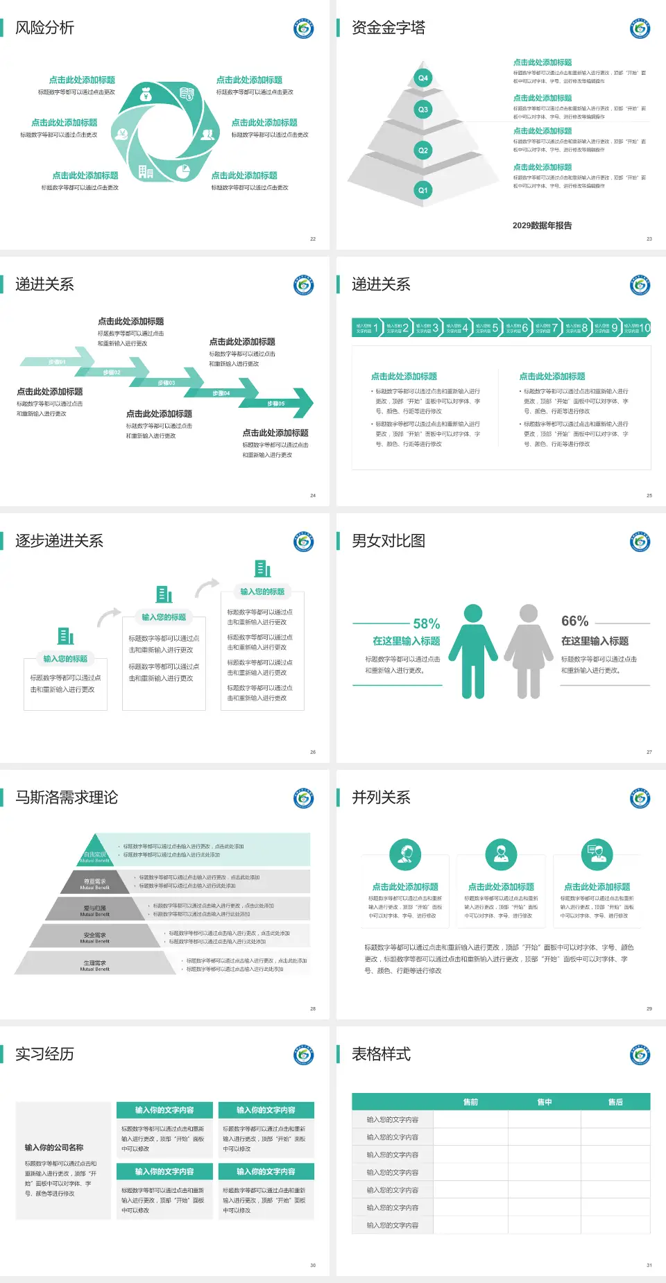 马鞍山市人民医院项目申请与汇报PPT模板4:3格式幻灯片预览图4