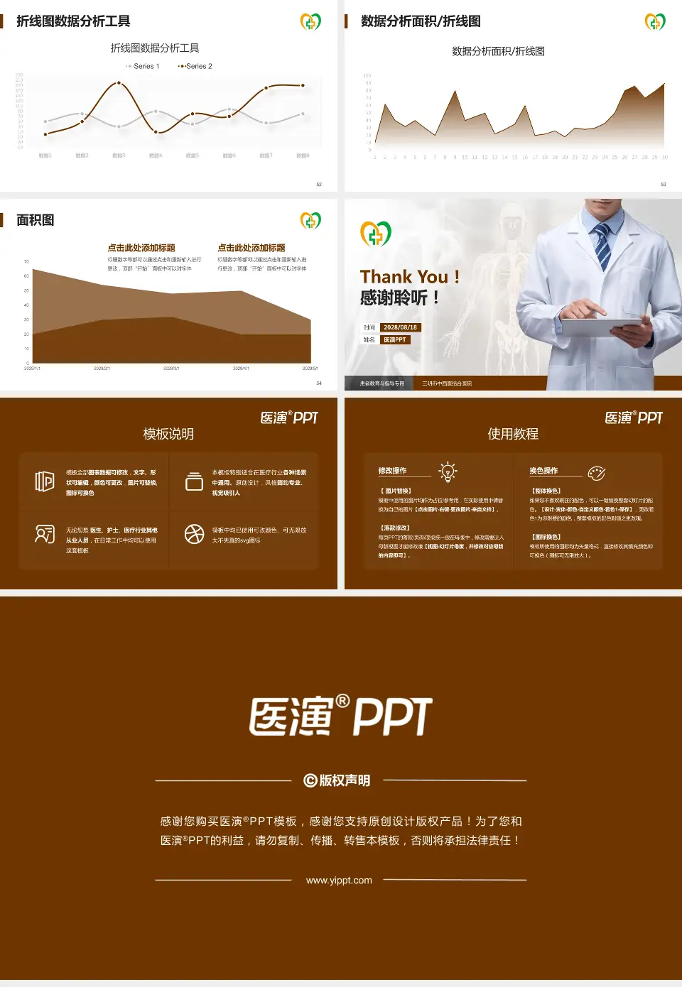 三明市中西医结合医院患者教育与指导PPT模板16:9格式幻灯片预览图7