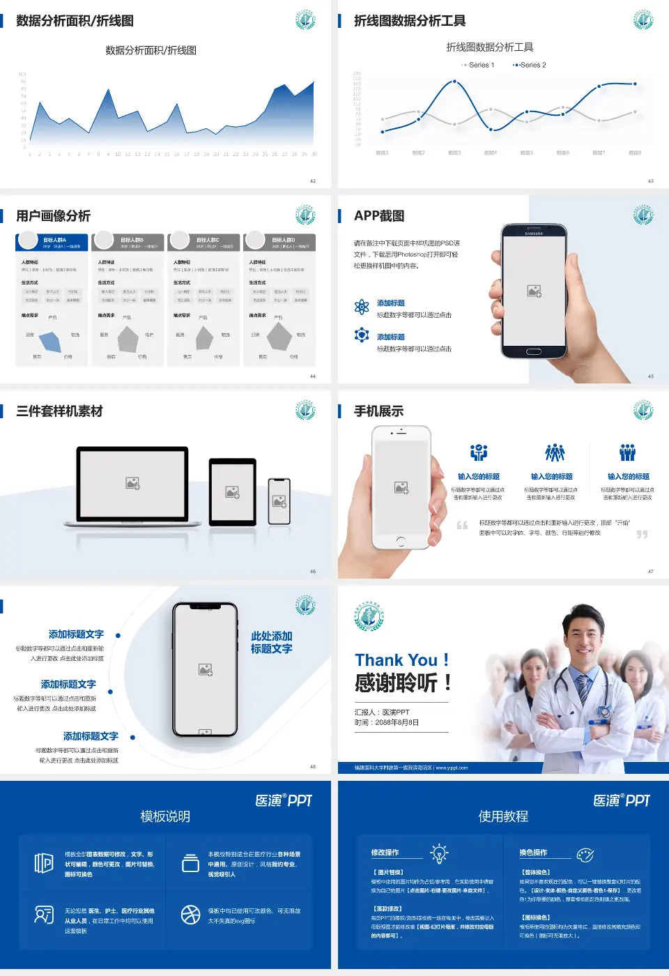 福建医科大学附属第一医院滨海院区科室介绍与推广PPT模板16:9格式幻灯片预览图6