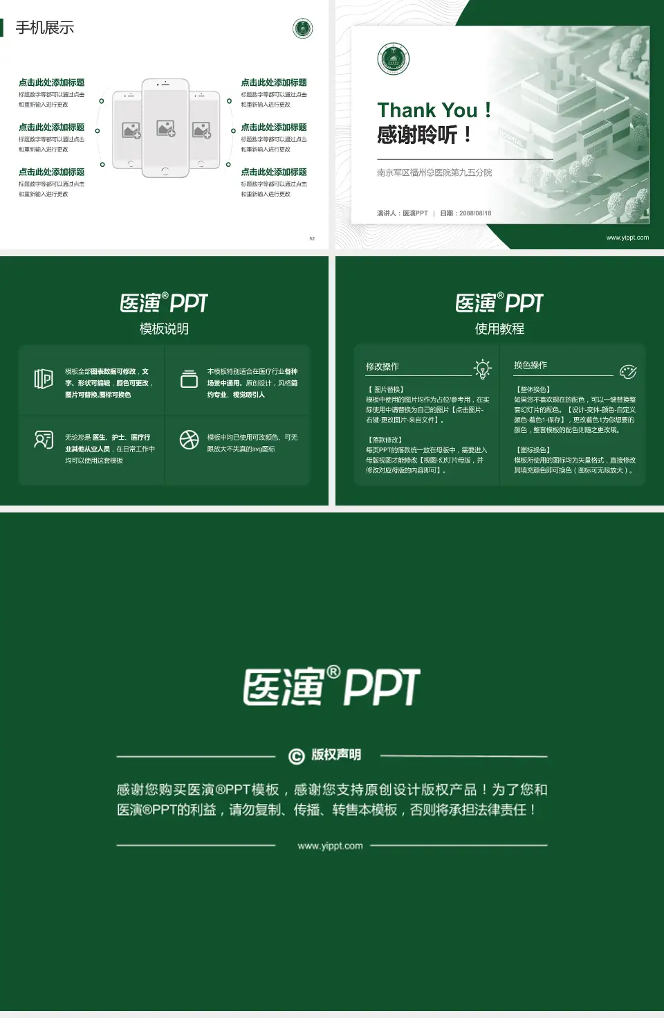 南京军区福州总医院第九五分院医院管理报告PPT模板4:3格式幻灯片预览图7